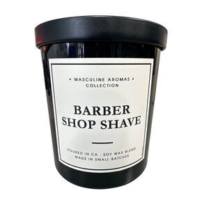 Leoben Company Barber Shop Shave Candle 9 Oz 1 Wick Soy Blend Masculine Aromas